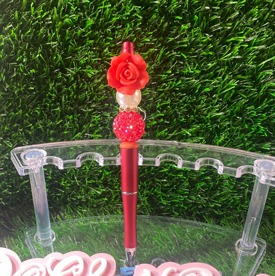 Red rose pen