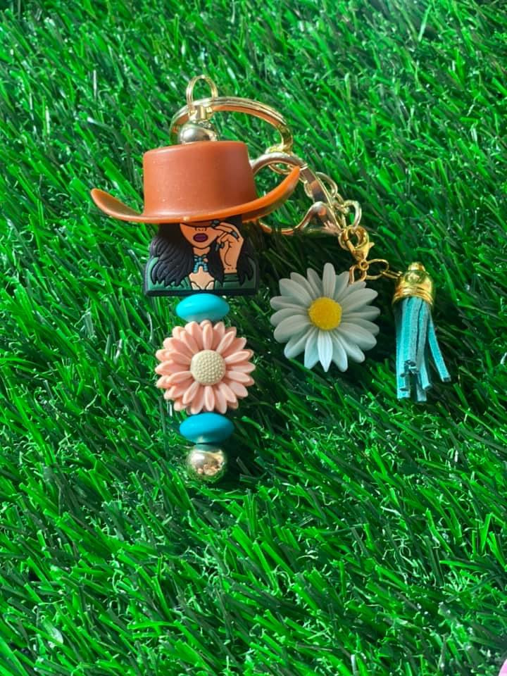 Cowgirl Keychain