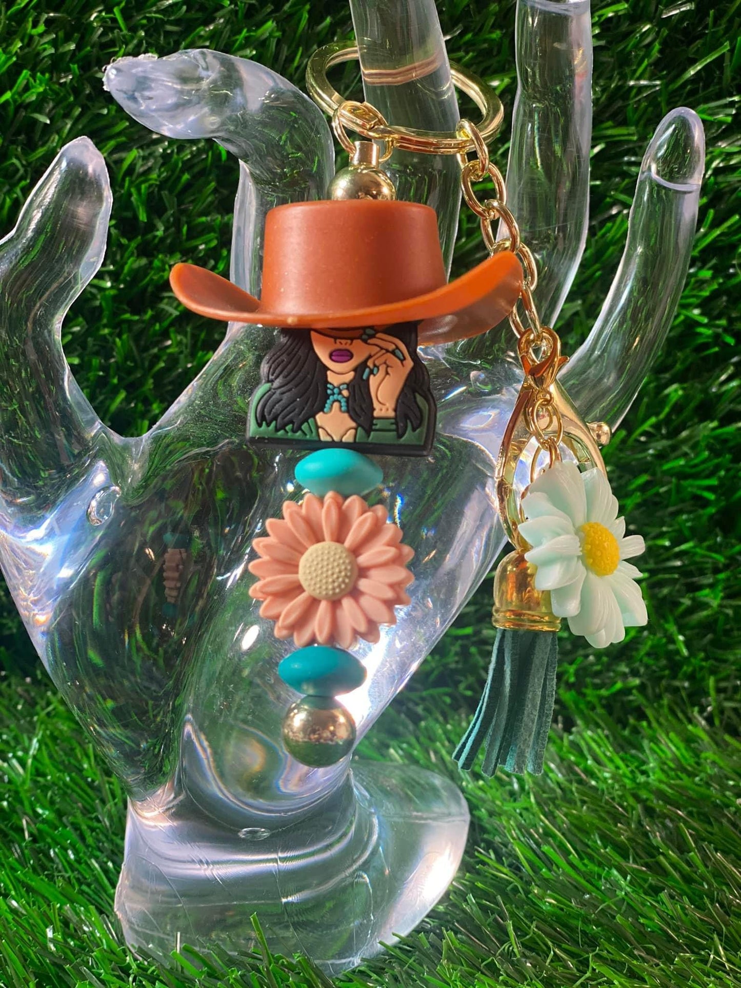 Cowgirl Keychain