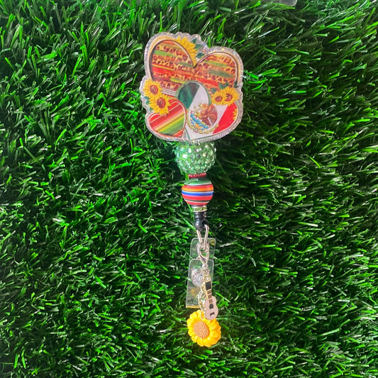 Badge reel hearts