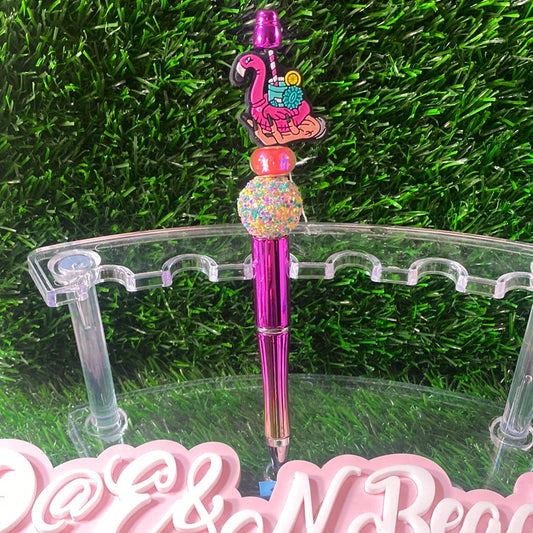 Flamingo float pen