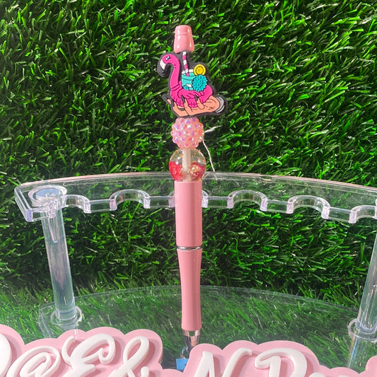 Flamingo float pen