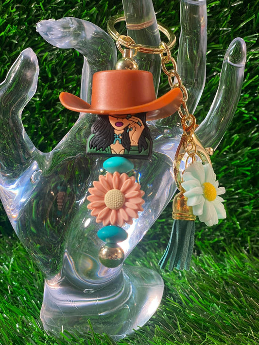 Cowgirl Keychain