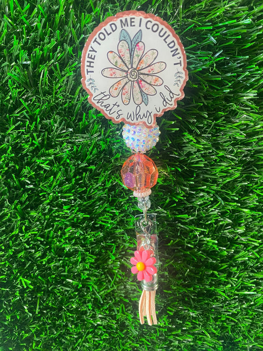 Badge Reel Flower