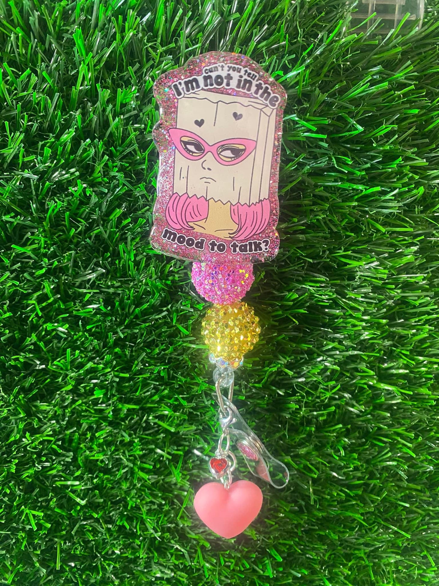 Badge reel Not in the mood