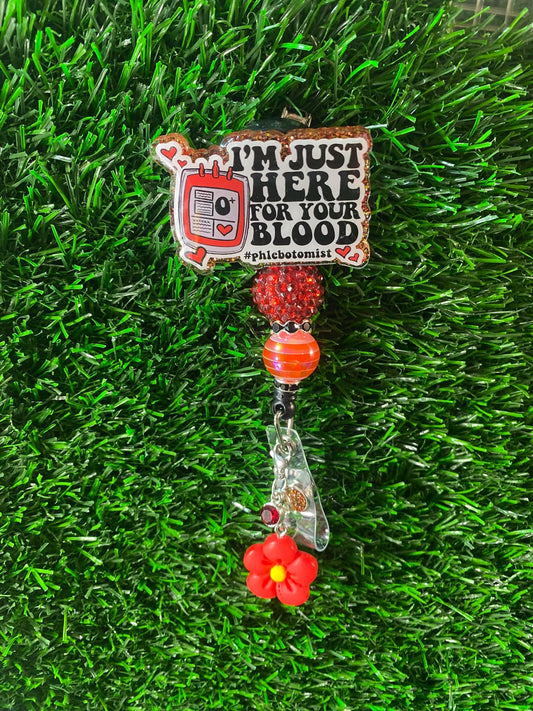 Badge reel phlebotomist