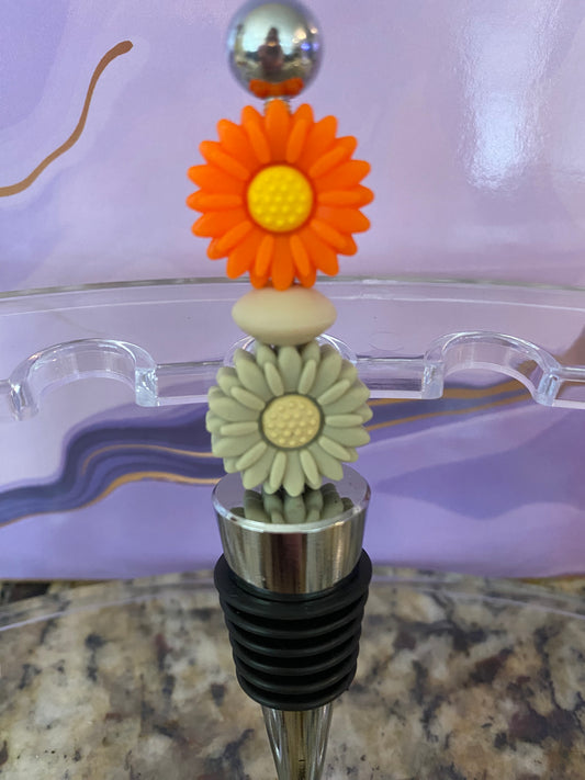 Wine stopper double flower